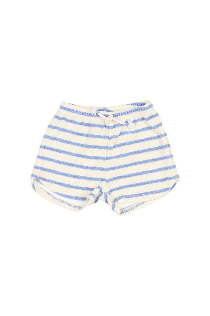 Buho Bb Terry Stripes Shorts Placid Blue_1