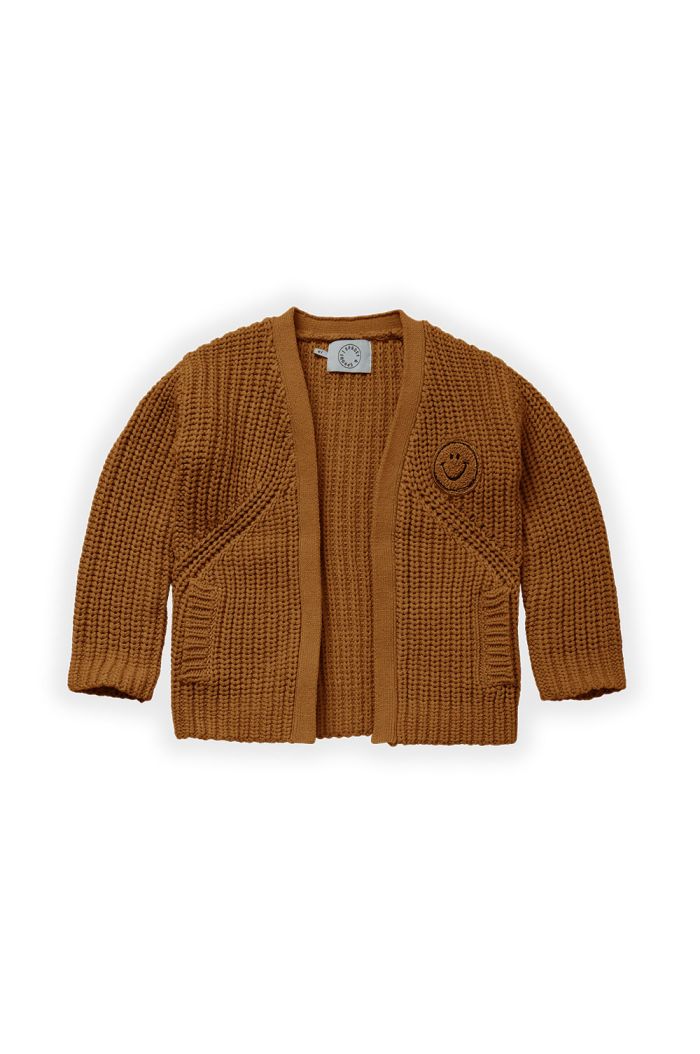 Sproet & Sprout Cardigan smiley Toffee_1