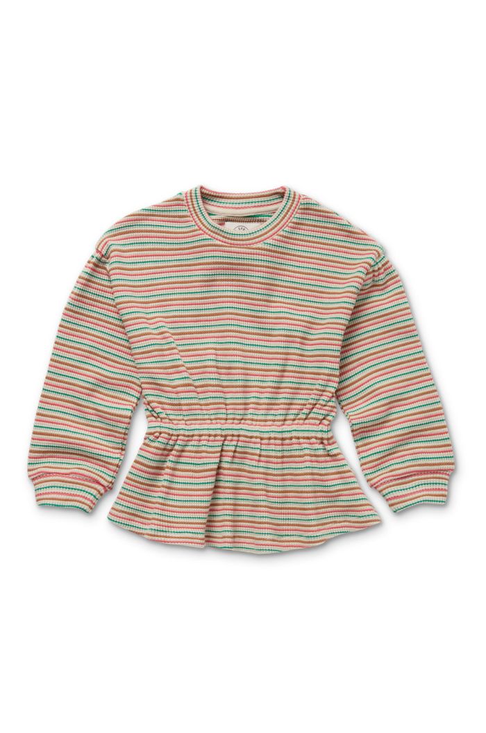 Sproet Sprout Sweatshirt peplum stripe Ivory_1