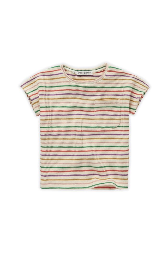Sproet & Sprout T-shirt Stripes Pear_1