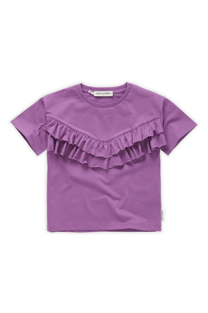 Sproet & Sprout T-shirt ruffle purple Purple_1