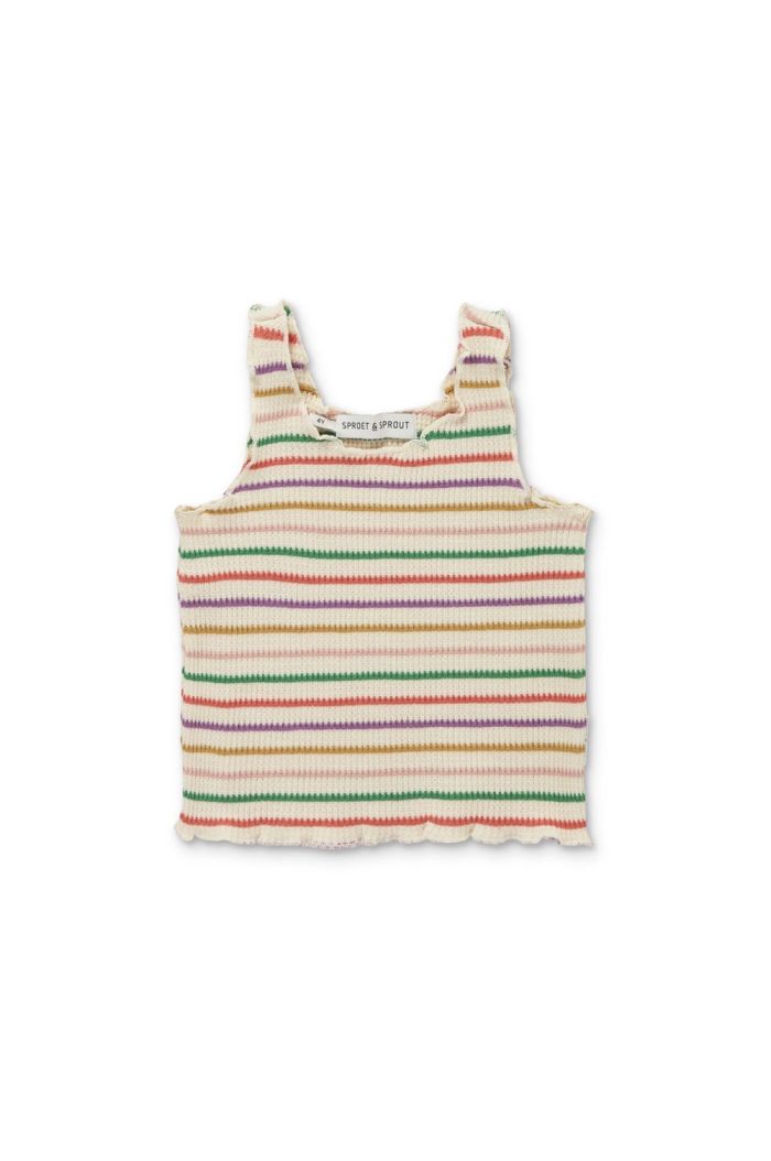 Sproet & Sprout Waffle singlet top Pear_1