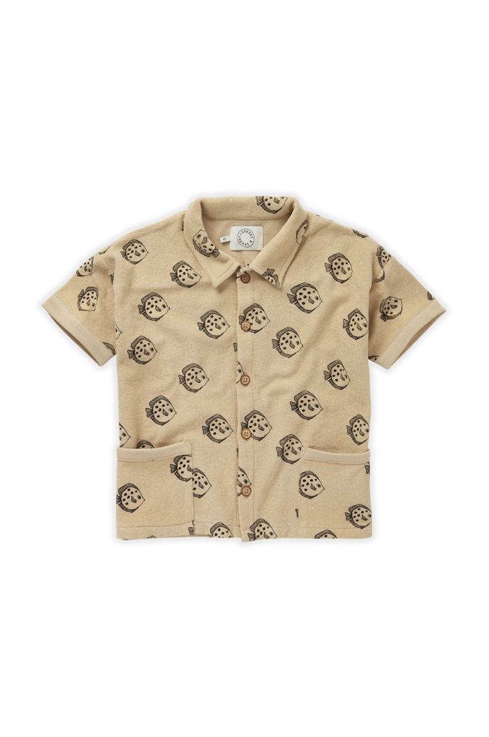 Sproet & Sprout Loose shirt Fish print Biscotti_1