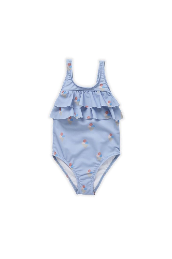 Sproet & Sprout Swimsuit ruffles Ice cream print Blue mood_1