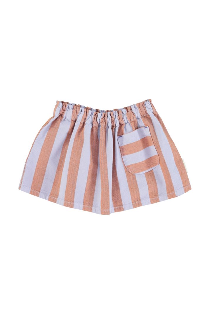 Piupiuchick Short Skirt Orange & Purple Stripes_1