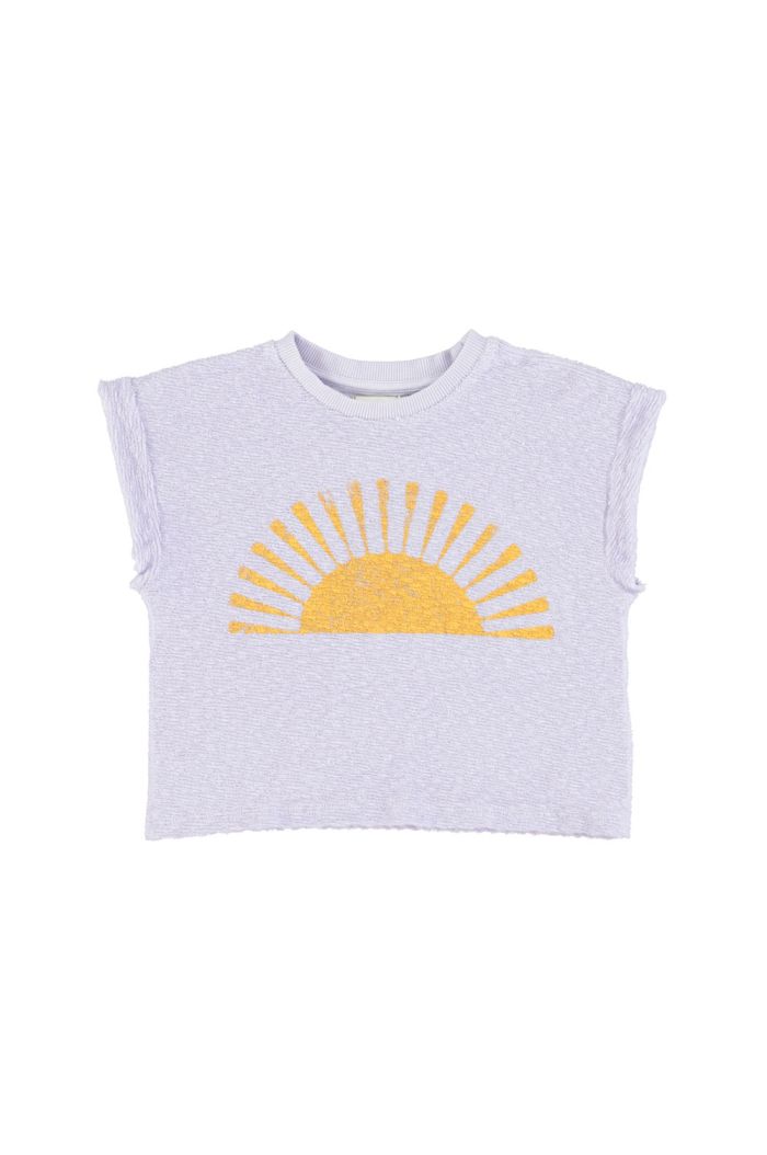 Piupiuchick T-Shirt Lavender With "Burning Sand" Print_1