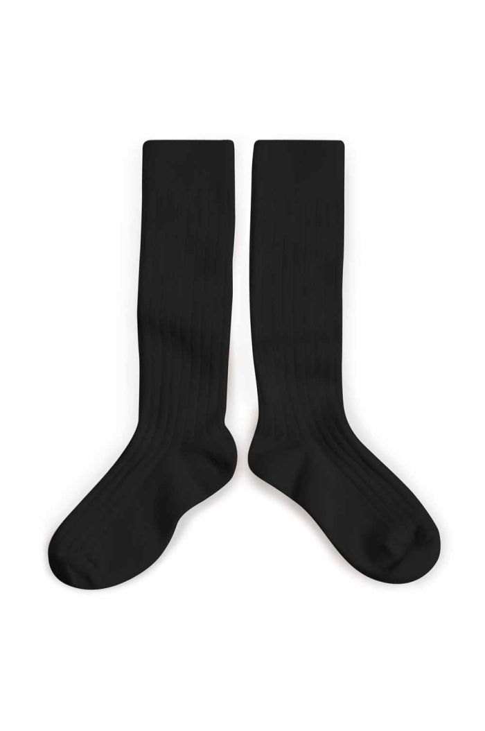 Collegien Knee High Socks Noir Charbon_1