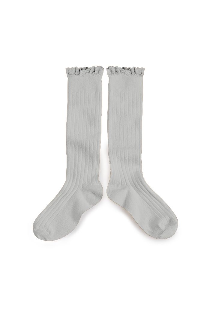 Collegien high socks with lace Jour de Pluie_1