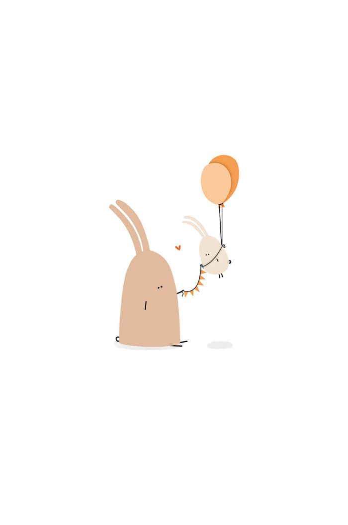 Klein Liefs kaart konijnenfeest _1