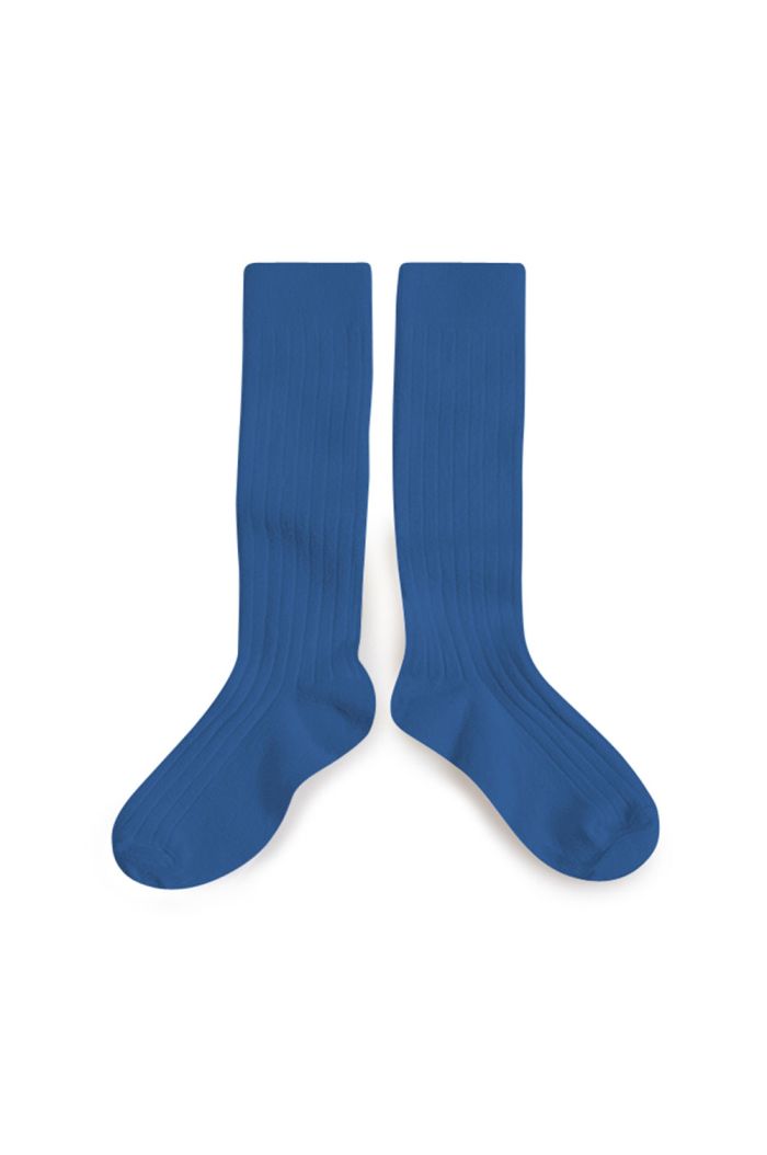 Collegien Knee High Socks Blue Saphir_1