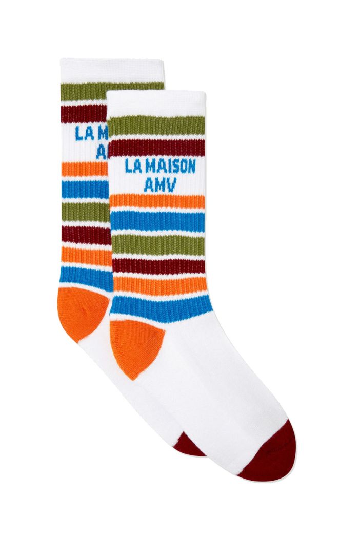American Vintage Chaussettes Multico Raye_1
