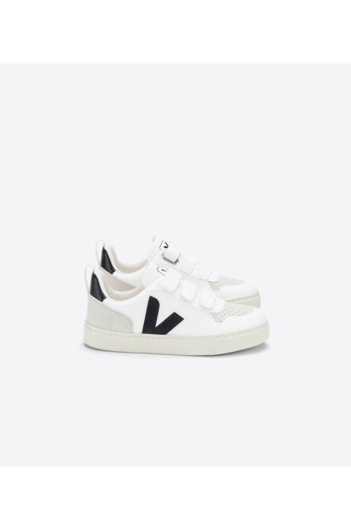 Veja Small V-10 Cwl Sneakers White Black_1