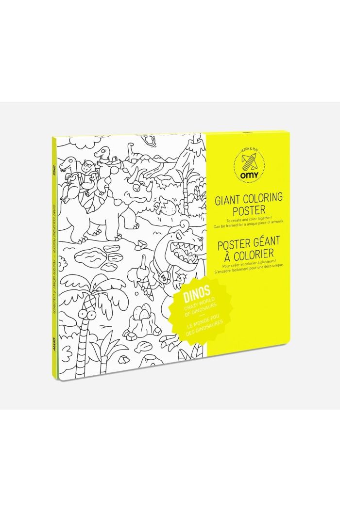 OMY Giant Coloring Poster Dinos_1