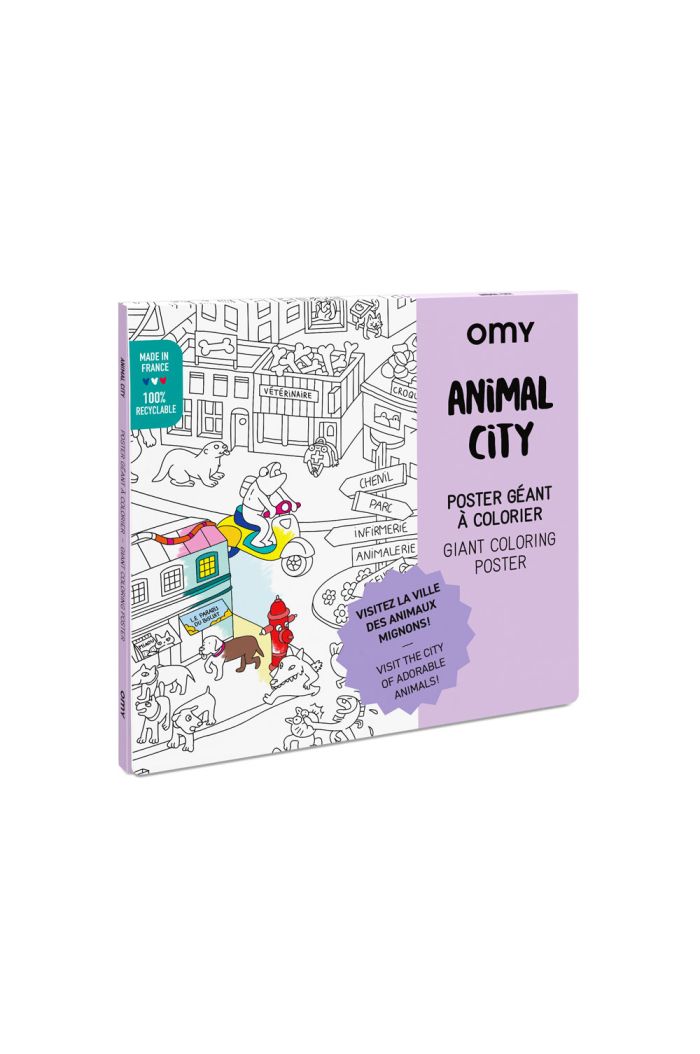 OMY Giant Coloring Poster Animal City _1
