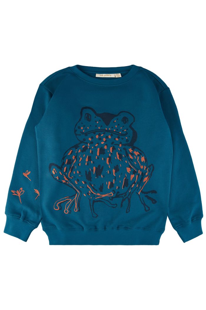 Soft Gallery Konrad Toads Sweatshirt Moroccan Blue_1