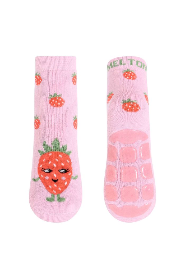 MP Denmark Strawberry socks - anti-slip 126 Pink Nectar_1