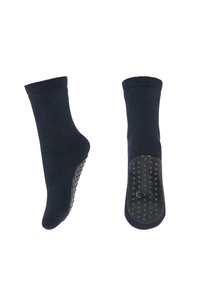 MP Denmark Cotton socks - anti-slip 807 Navy_1