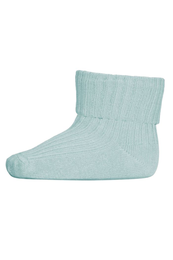MP Denmark Cotton rib baby socks 1205 Aquamarine_1