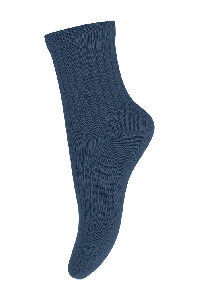 MP Denmark Cotton rib socks 302 True Blue_1