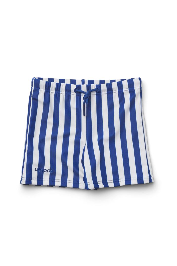 Liewood Otto swim pants Stripe: Surf blue/Creme de la creme_1