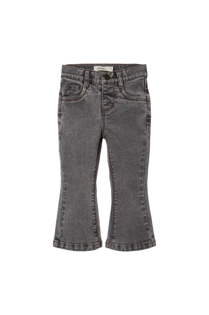 Lil Atelier Nmfsalli Hw Slim Boot Jeans 3297 Light Grey Denim_1