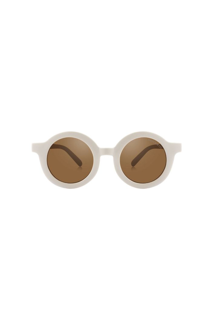 Grech & Co Original Round Bendable sunglasses Sand_1