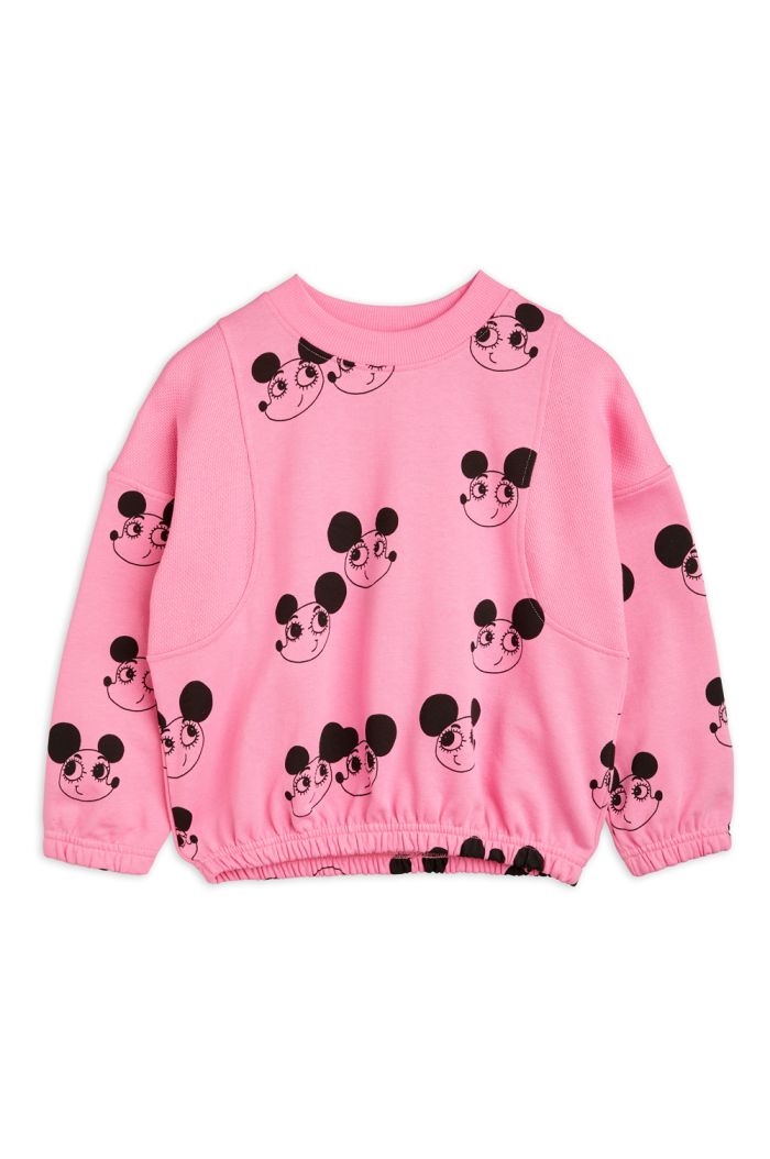 Mini Rodini Ritzrats all-over print sweatshirt Pink_1