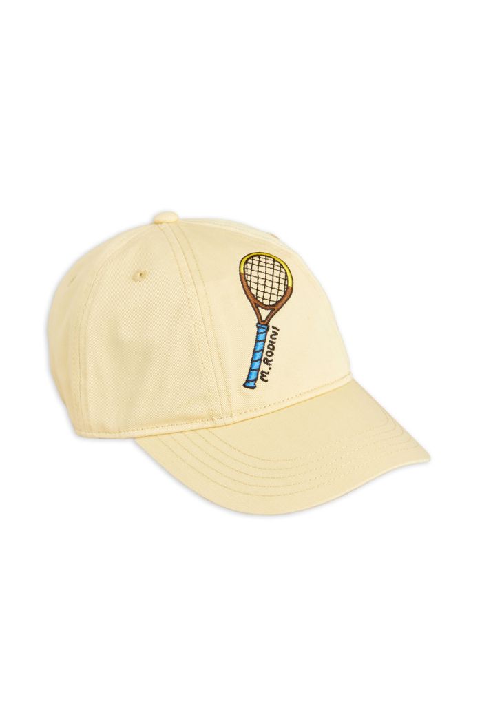 Mini Rodini Tennis emb cap Yellow_1