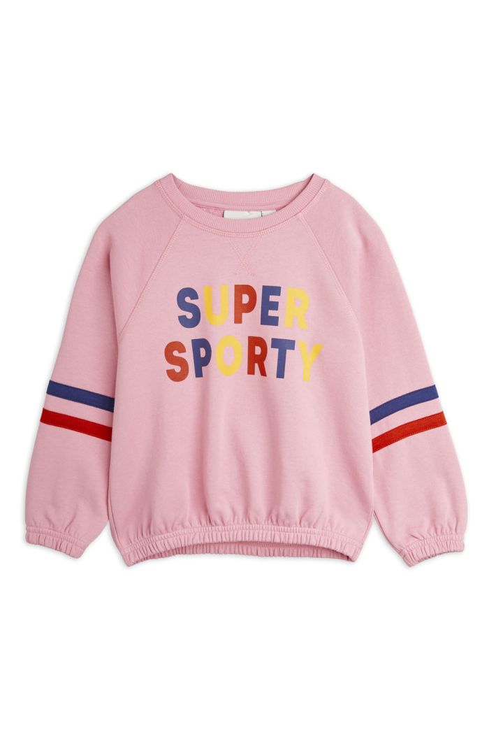 Mini Rodini Super sporty single print sweatshirt Pink_1