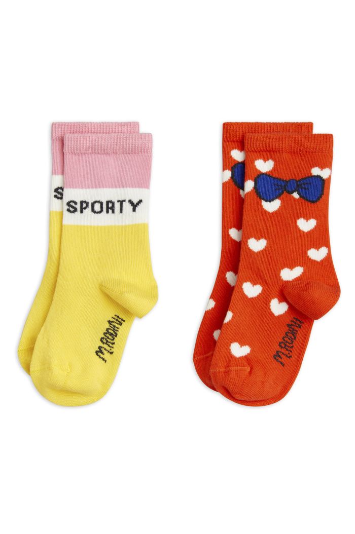 Mini Rodini Sporty 2-pack socks Multi_1