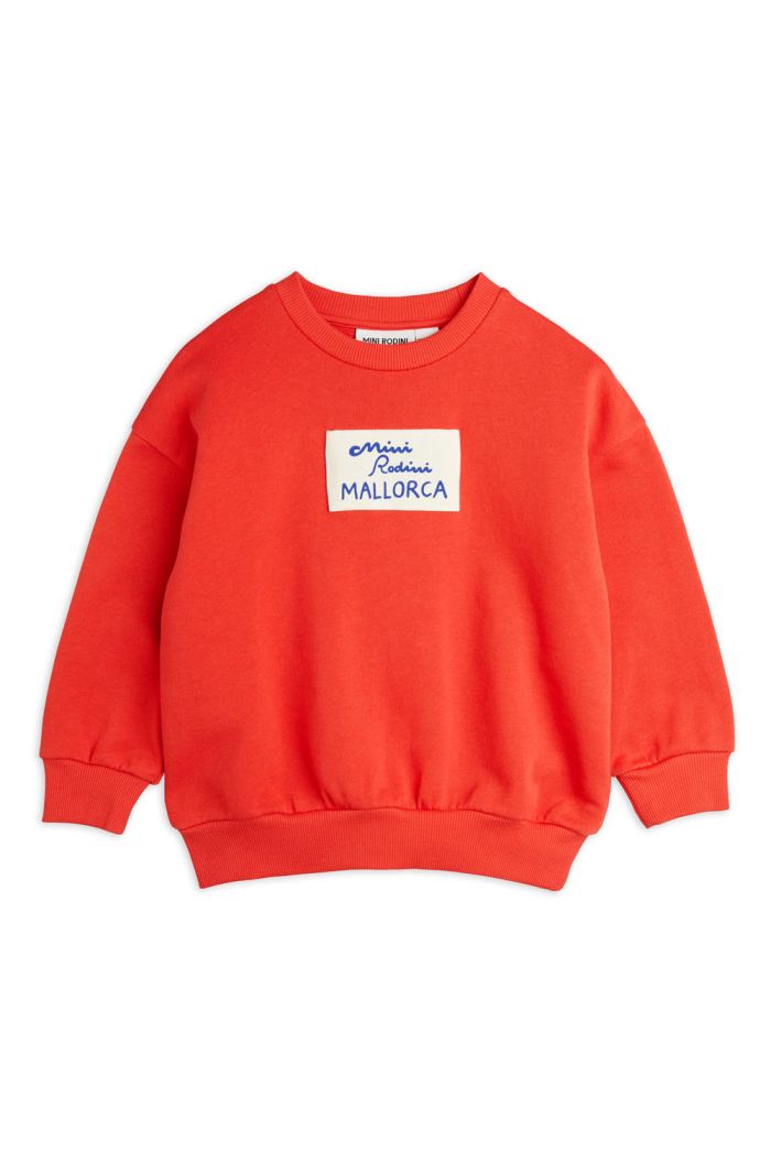 Mini Rodini Mallorca patch sweatshirt Red_1