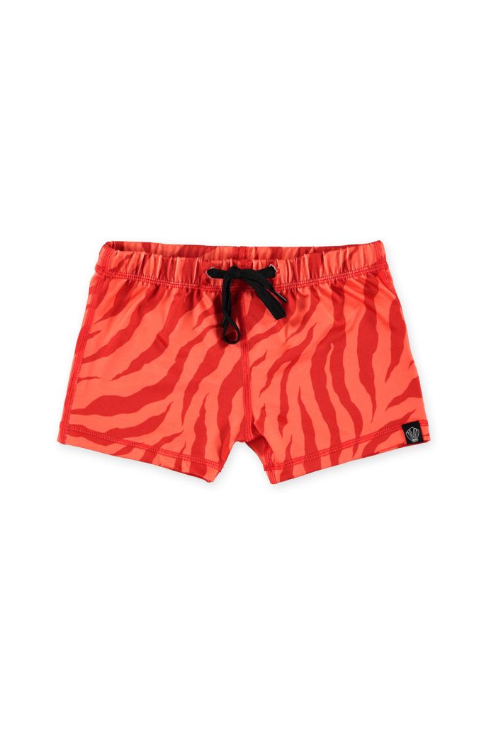 Beach & Bandits Stripes of Love Swimshort Red/Coral_1