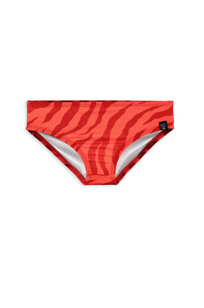 Beach & Bandits Stripes of Love Bikini Pant Red/Coral_1