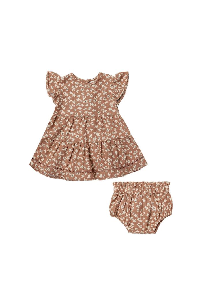 Quincy Mae Lily Dress - Bloomer Set Summer Bloom_1