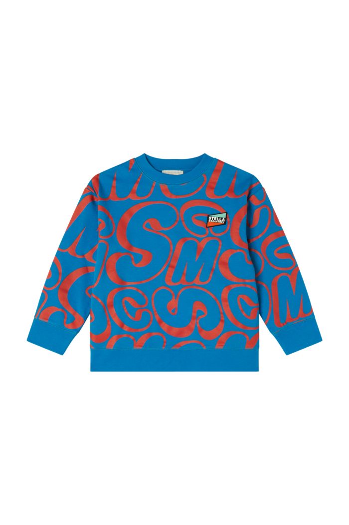 Stella McCartney Sport Sweatshirt Azzurro/Rosso_1
