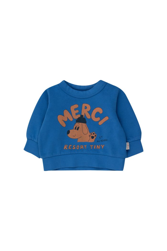 Tinycottons Merci Baby Sweatshirt Blue_1