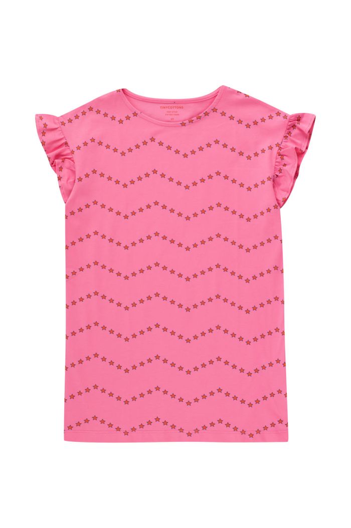 Tinycottons Zigzag Dress Dark Pink_1