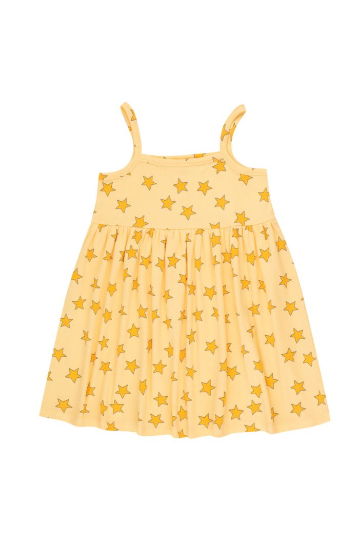 Tinycottons Stars Dress Mellow Yellow_1