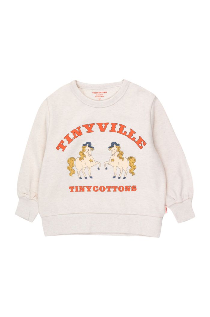 Tinycottons Tinyville Sweatshirt Light Cream Heather_1