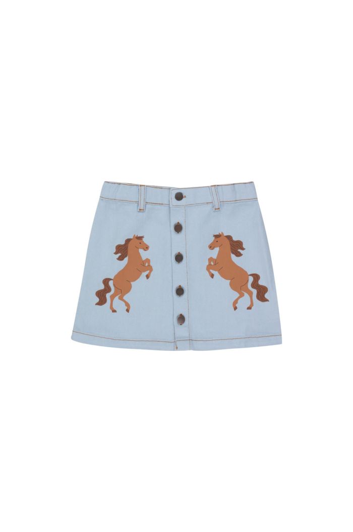 Tinycottons Horses Skirt Blue-Grey_1
