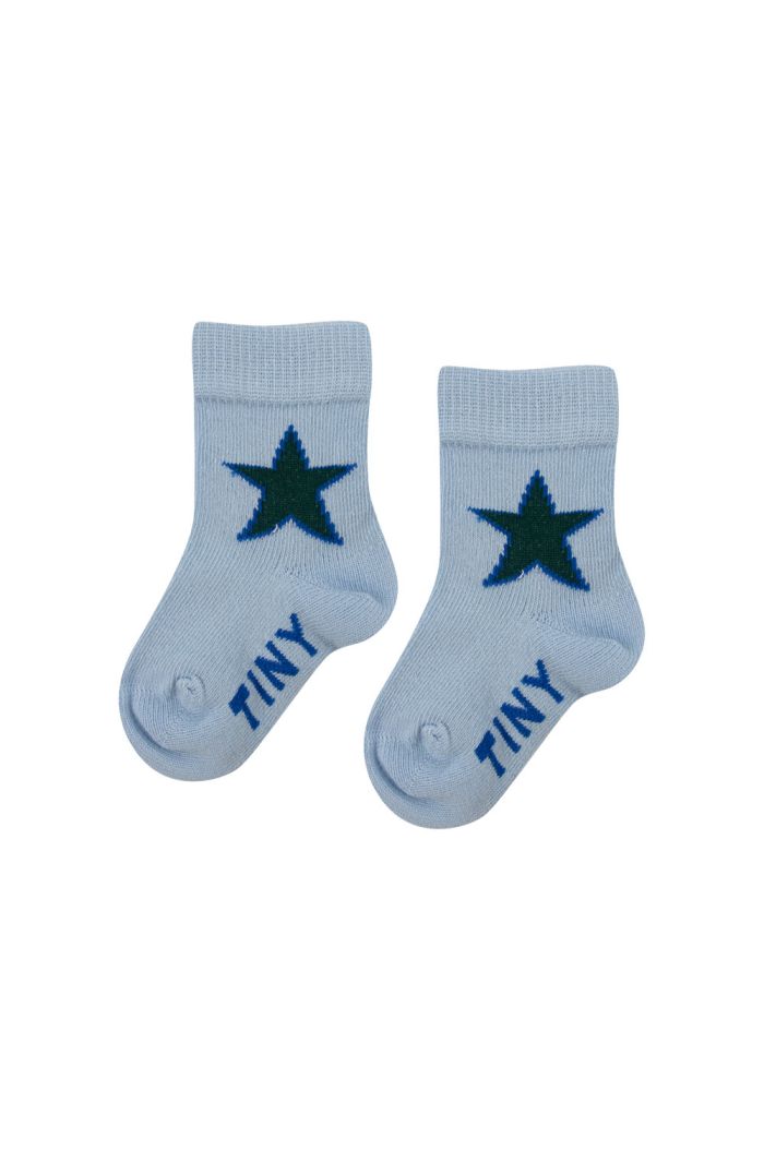 Tinycottons Star Medium Socks Blue-Grey_1