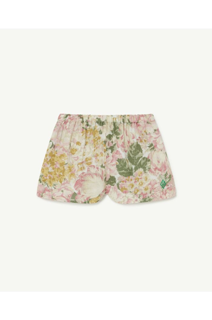 The Animals Observatory Clam Kids Pants White Flowers_1