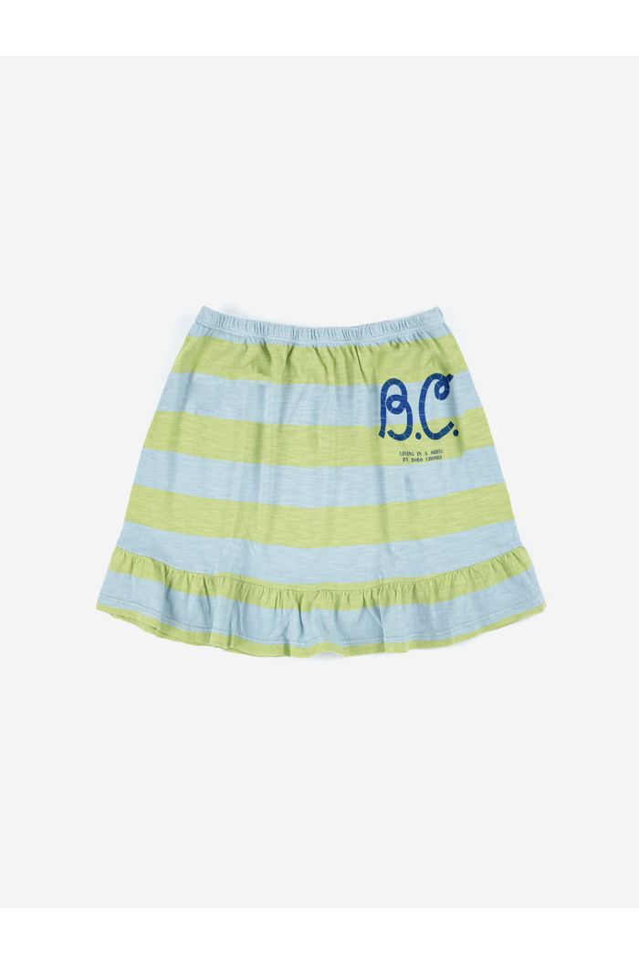 Bobo Choses Yellow Stripes skirt Light Blue_1