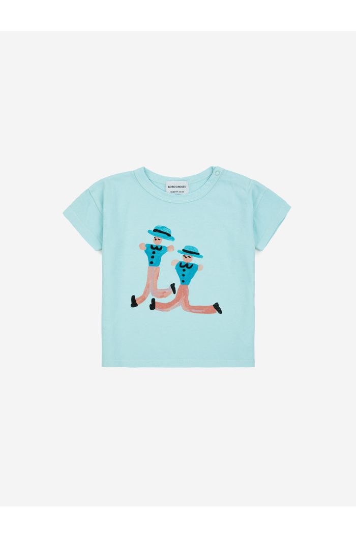 Bobo Choses Baby Dancing Giants T-shirt Light Blue_1