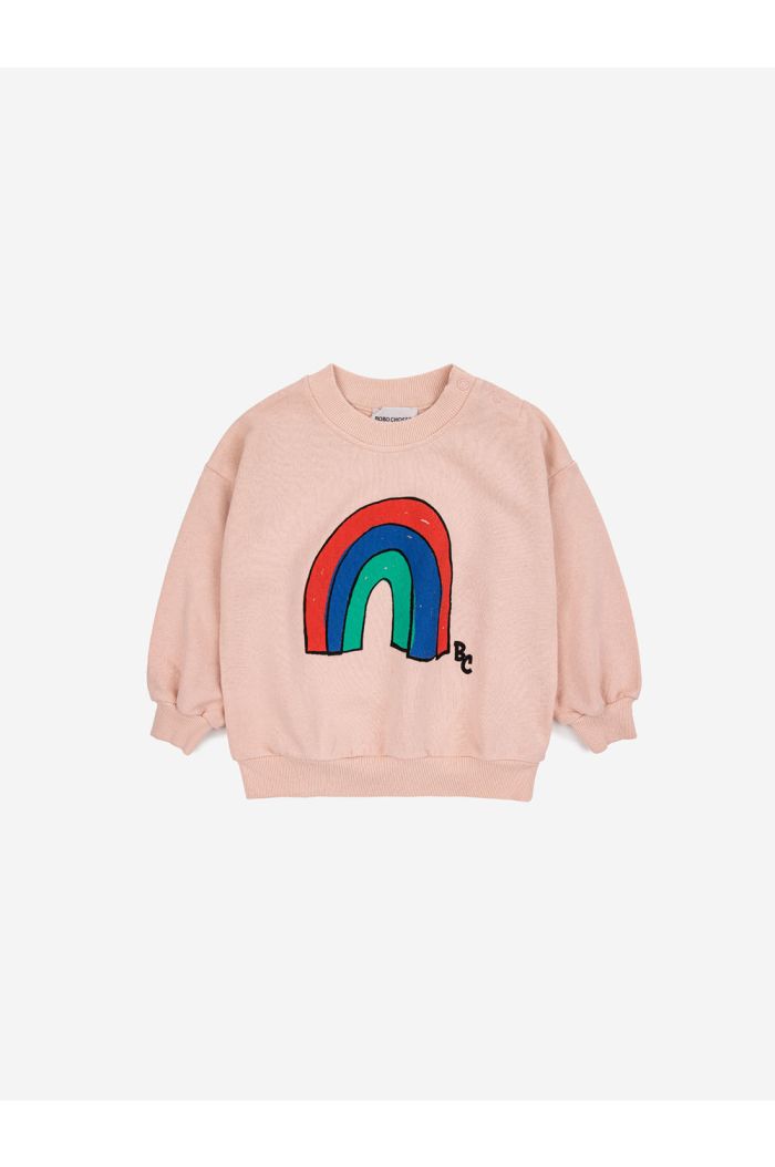 Bobo Choses Baby Rainbow sweatshirt Light Pink_1