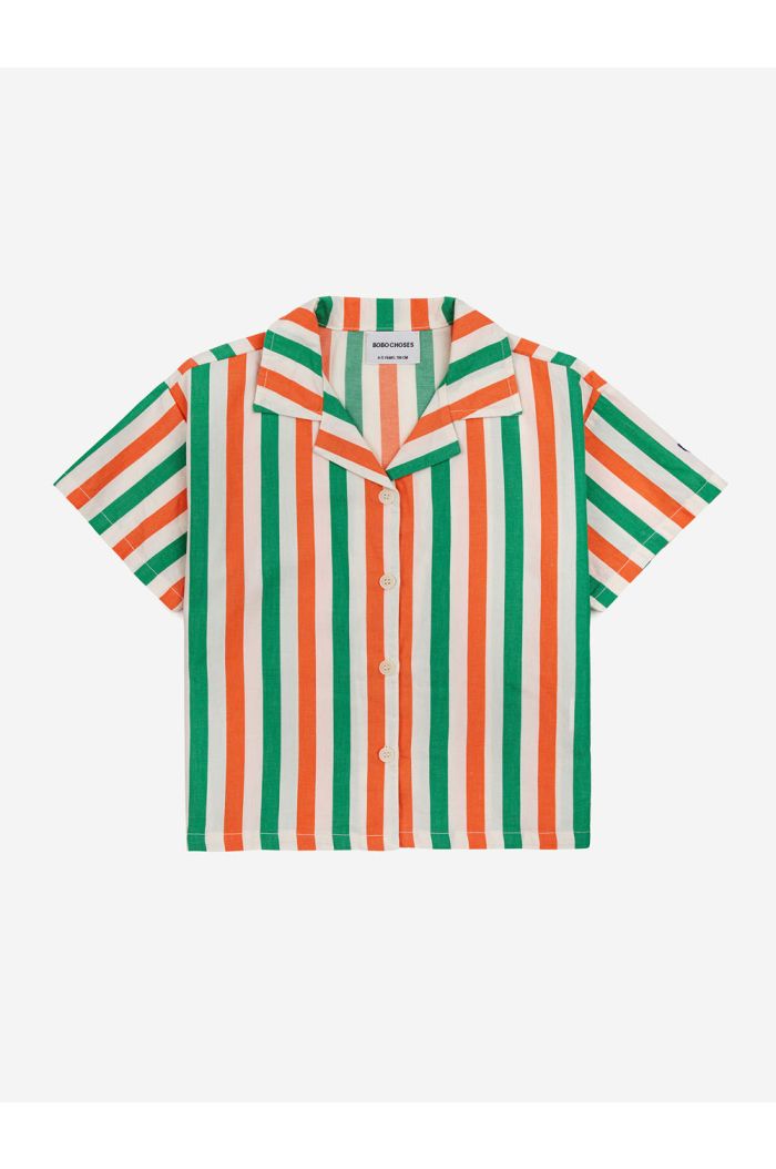 Bobo Choses Vertical Stripes woven shirt Multicolor_1
