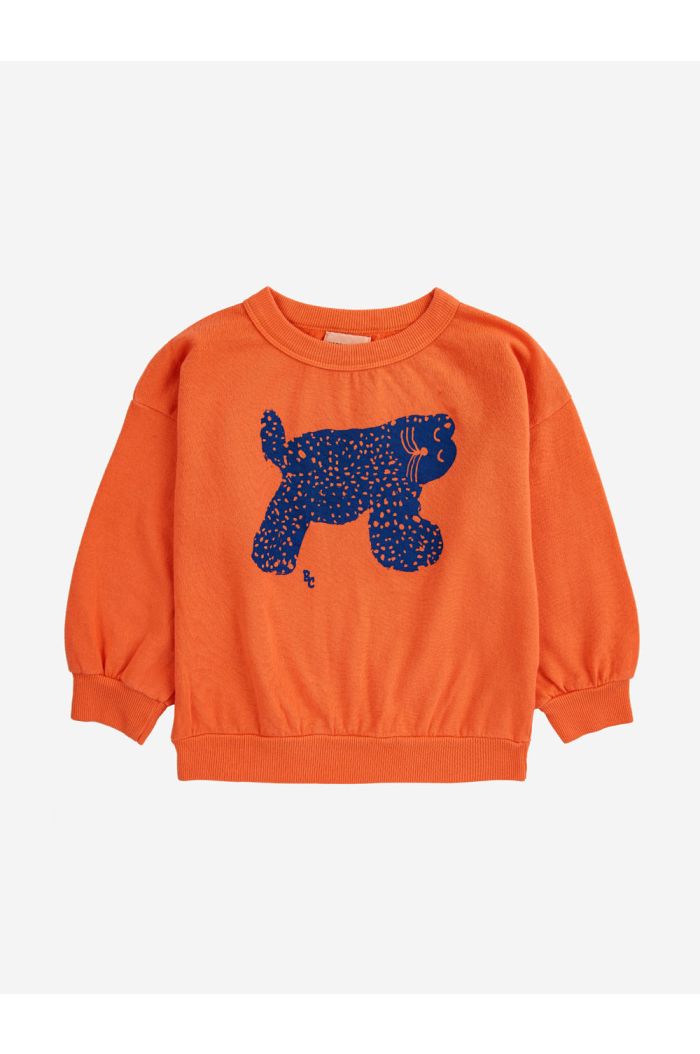 Bobo Choses Big Cat sweatshirt Orange_1