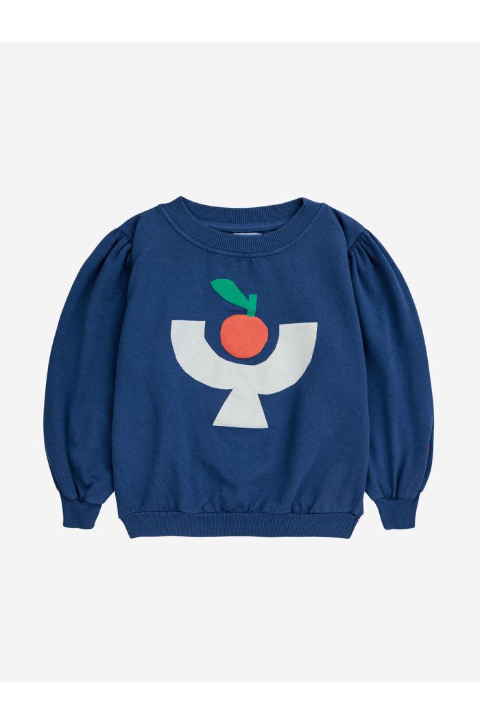 Bobo Choses Tomato Plate sweatshirt Navy Blue_1