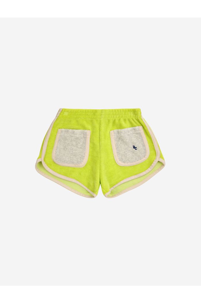 Bobo Choses Green terry shorts Light Green_1