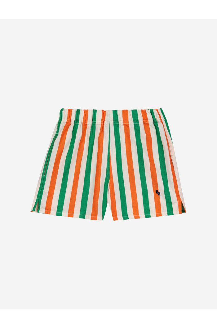 Bobo Choses Vertical Stripes woven shorts Multicolor_1